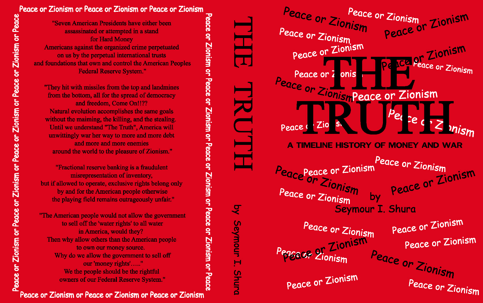 'The Truth' by Seymour I. Shura.....A History of Money and Wars (Front and Back Covers)